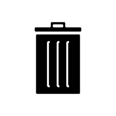 trash can icon vector template