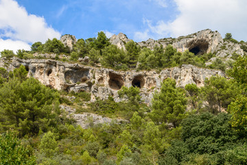 Felslandschaft bei Fontaine-de-Vaucluse
