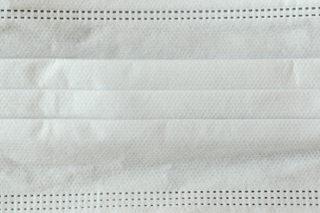 white filter of medical hygiene face mask closed mouth