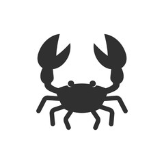 icon crab vector image