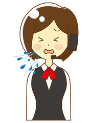 People coughing and sneezing