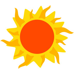 vector illustration of sun