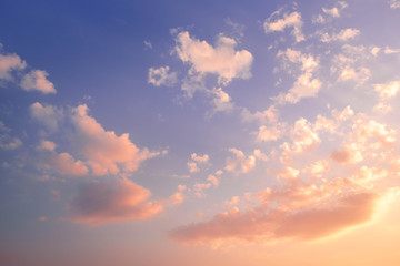 Natural sunset or sunrise and Dramatic colorful sky background