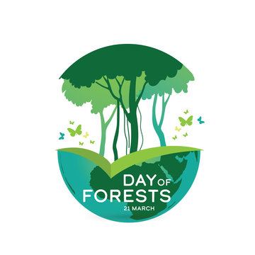 International Day Of Forests Logo Design Template