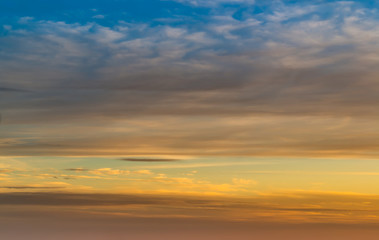 Fototapeta premium Fantastic clouds at sunrise