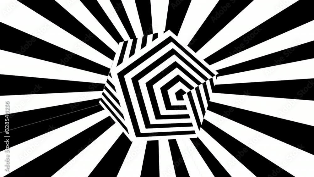 Poster black and white stripes. computer generated abstract background, 3d rendering backdrop