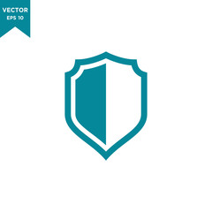 shield icon vector logo template in trendy flat design 