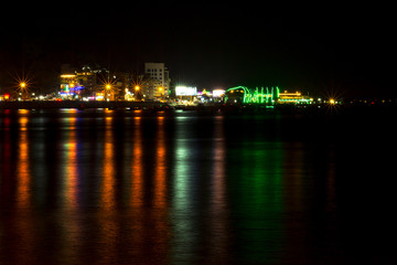 Fototapeta na wymiar Beach by night