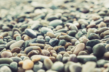 Abstract background with pebbles - round sea stones