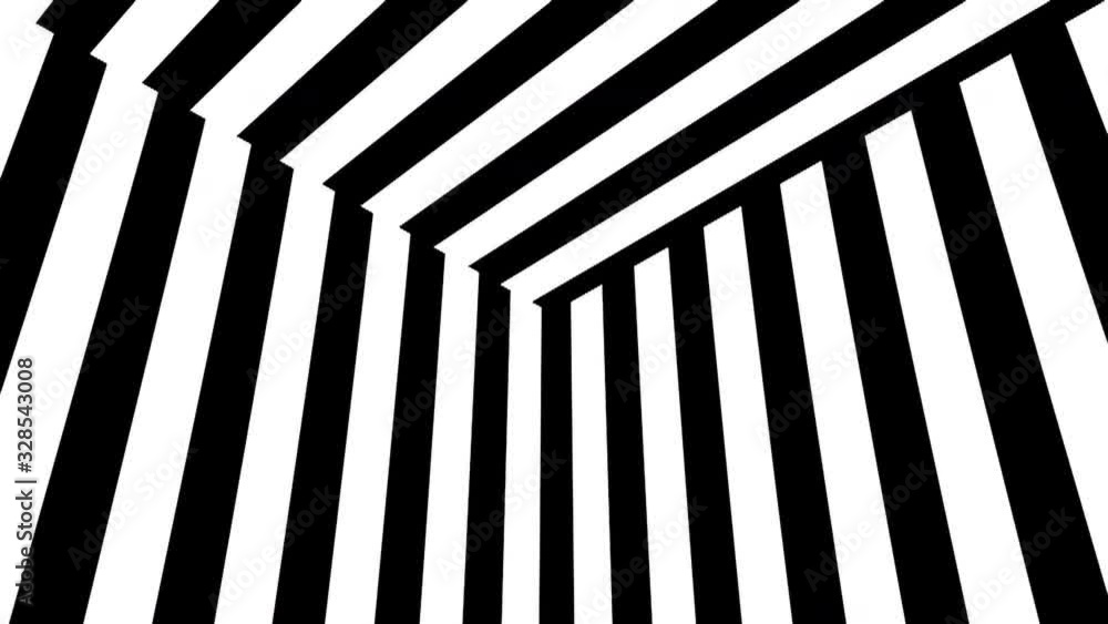 Poster black and white stripes. computer generated abstract background, 3d rendering backdrop