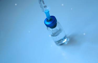 Drug and syringe