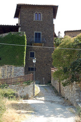 Montefioralle, one of the most beautiful villages of Tuscany, Italy