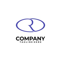 initial letter R logo design vector inspiration