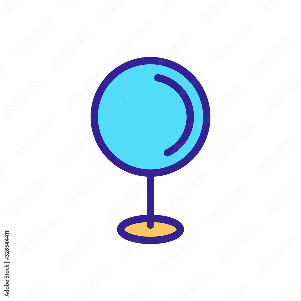 Poster marker pointer icon vector. thin line sign. isolated contour symbol illustration