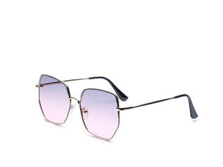 Sunglasses isolated on white background pink modern