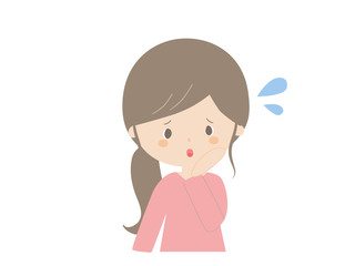 Young woman in trouble