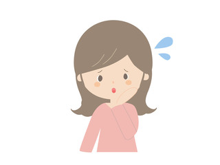 Young woman in trouble