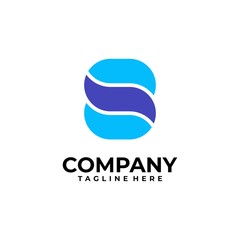 initial letter S logo design vector inspiration
