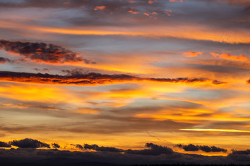 beautiful orange sunset