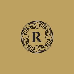 Monogram Luxury Letter B logo icon, vintage flower design concept, luxury business, hotel, wedding services and more brand identity