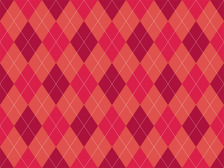 Fototapeta premium Argyle pattern seamless. Fabric texture background. Classic argill vector ornament