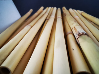 Bamboo drinking straw