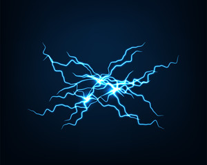 Abstract background vector electric light. Spark flash effect. Bright curved line. Neon glowing curves.