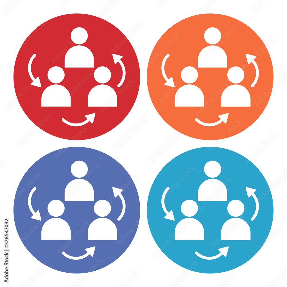 Poster white project team base icon isolated with long shadow. business analysis and planning, consulting, 
