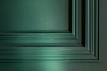 Redecoration of apartment, Finishing Works - Fragment Of Classic Green Walls With Installed Wall...