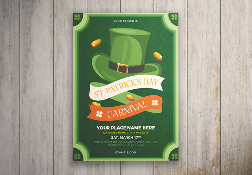 St. Patrick's Day Carnival Flyer Layout