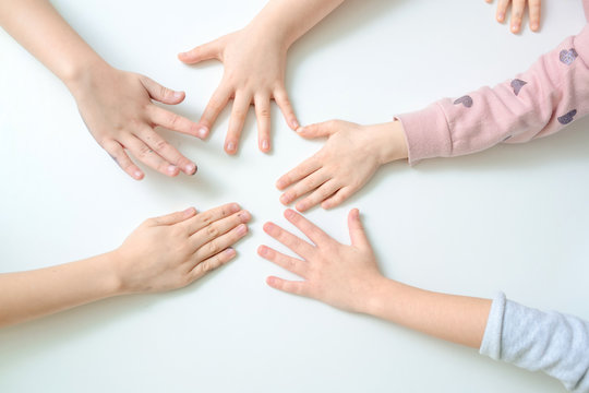 Close Up Children Hands