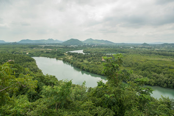 Fototapeta na wymiar ASIA THAILAND PRANBURI LANDSCAPE RIVER