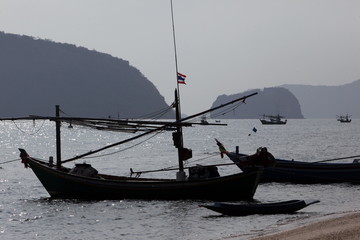 ASIA THAILAND HUA HIN DOLPHIN BAY BEACH