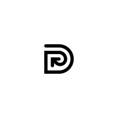 the letter D logo with a unique arrow concept