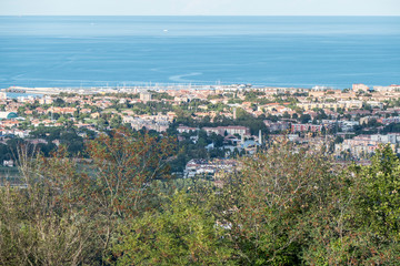 Fototapeta na wymiar Aerial view of Fano