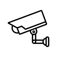 surveillance camera icon vector template
