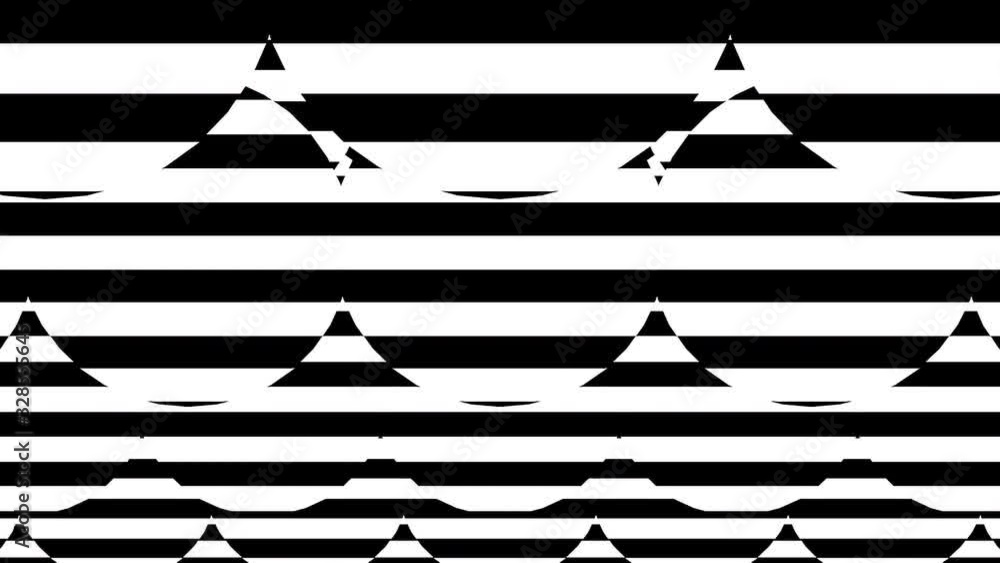 Poster black and white stripes. computer generated abstract background, 3d rendering backdrop