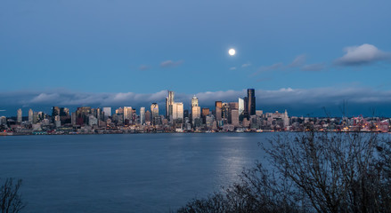 Moon Over Seattle 7