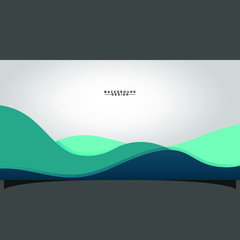 Abstract wave background design cover