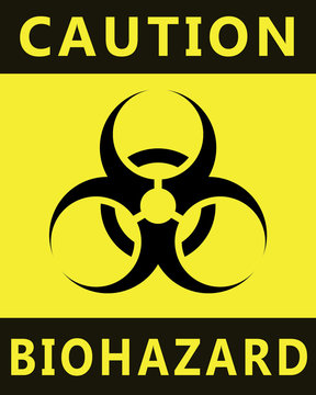 Biohazard warning sign