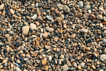 Small stones, texture of stones for the background