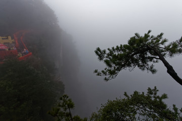 "Góry Awatarowe" w Chinach - Trekking w deszczu © Miroslaw