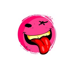 tongue grunge style 