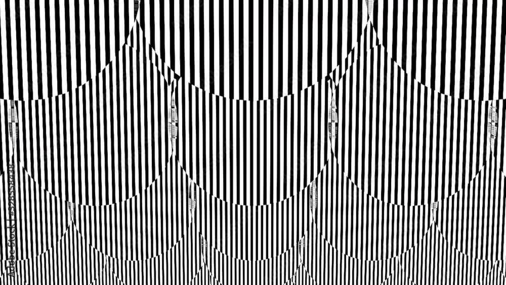 Poster black and white stripes. computer generated abstract background, 3d rendering backdrop