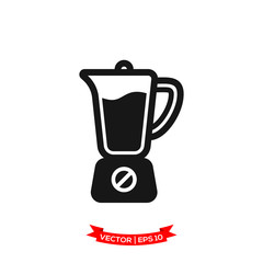 blender icon in trendy flat design