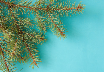 silver stars on Christmas background with copy space. Merry christmas.