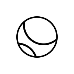 tennis ball icon vector template