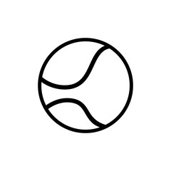 tennis ball icon vector template