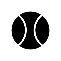 tennis ball icon vector template