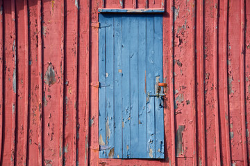 Detail of the old rustic farmer barn